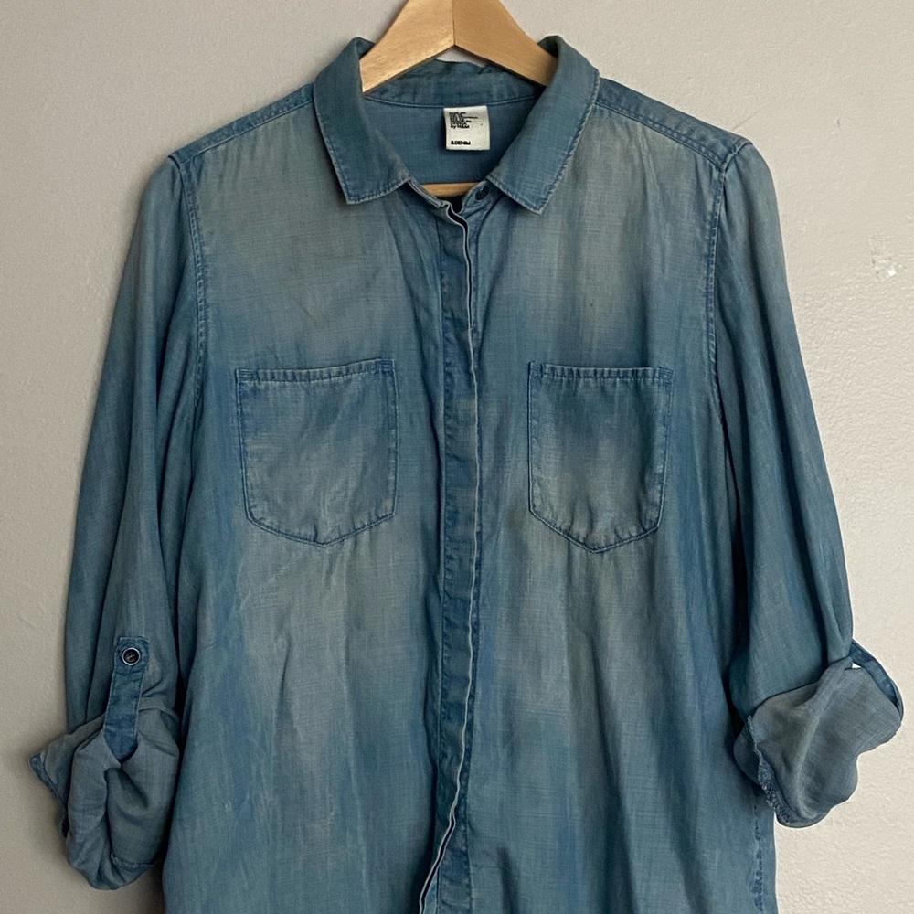 H&M denim shirt size: 12